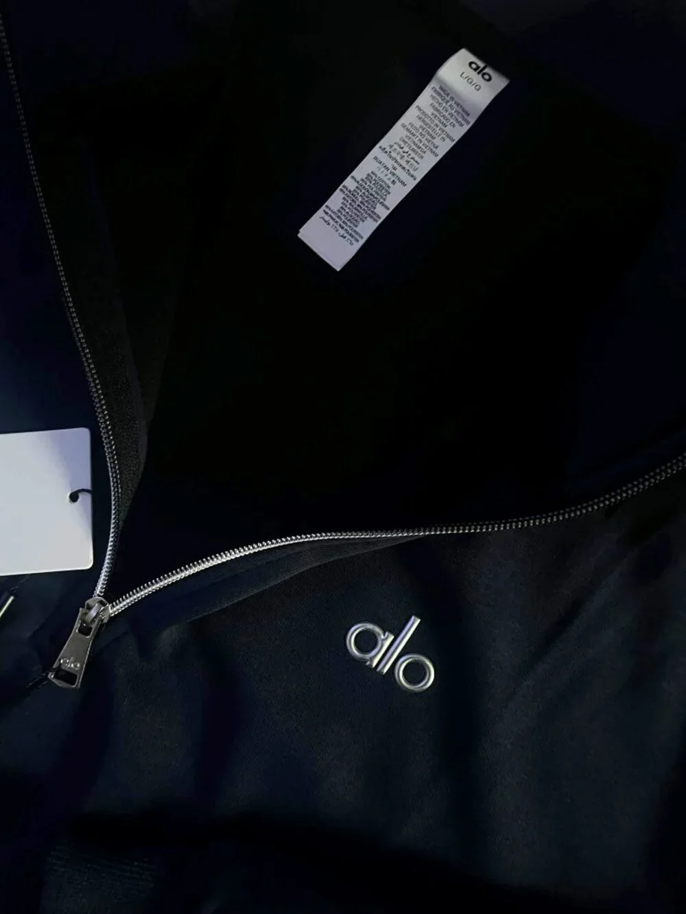 ALO Yoga Unisex Navy Quarter-Zip Hoodie and Jogger Set NWT - Picture 4 of 7